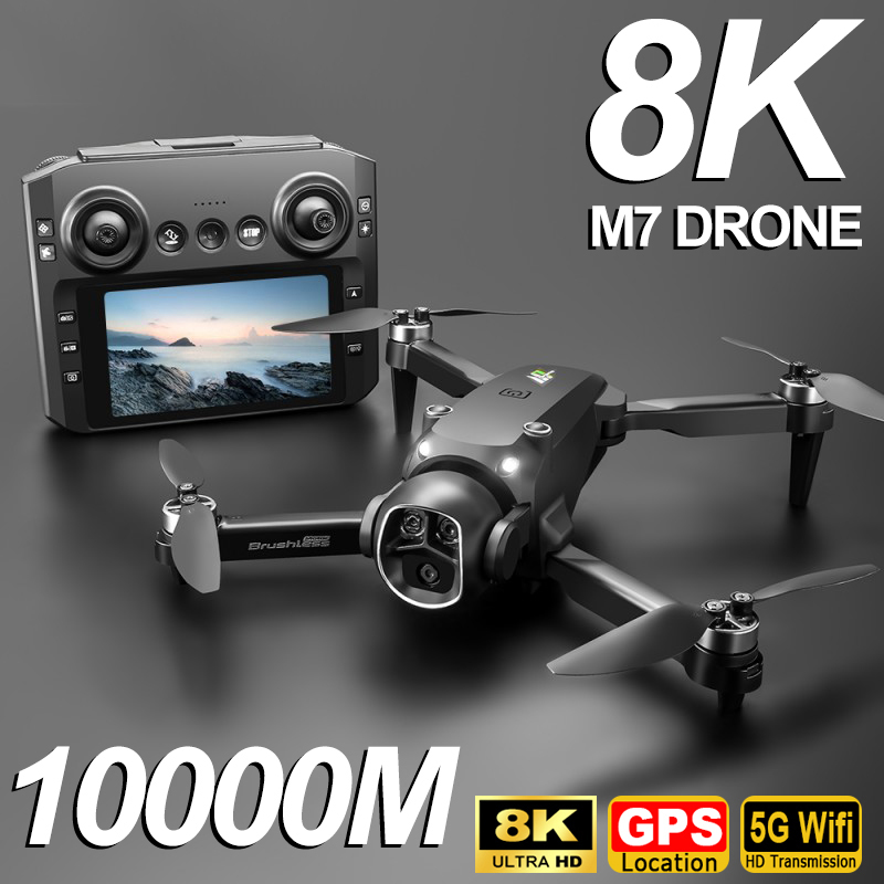 M7 GPS Drone 8K  Aerial HD Dua - Drone Gimbal Brushless recension och pris