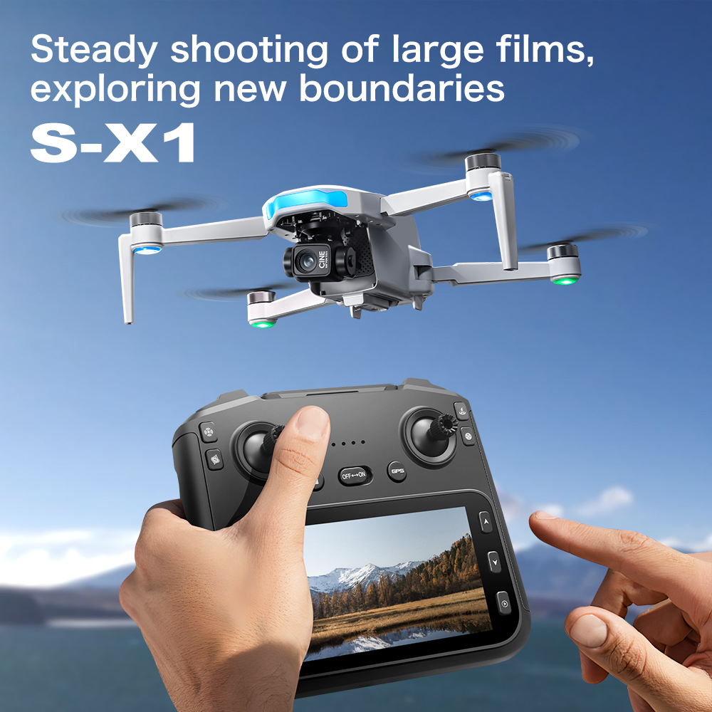 Original S-X1 GPS Foldable RC  - Drone Gimbal Brushless recension och pris