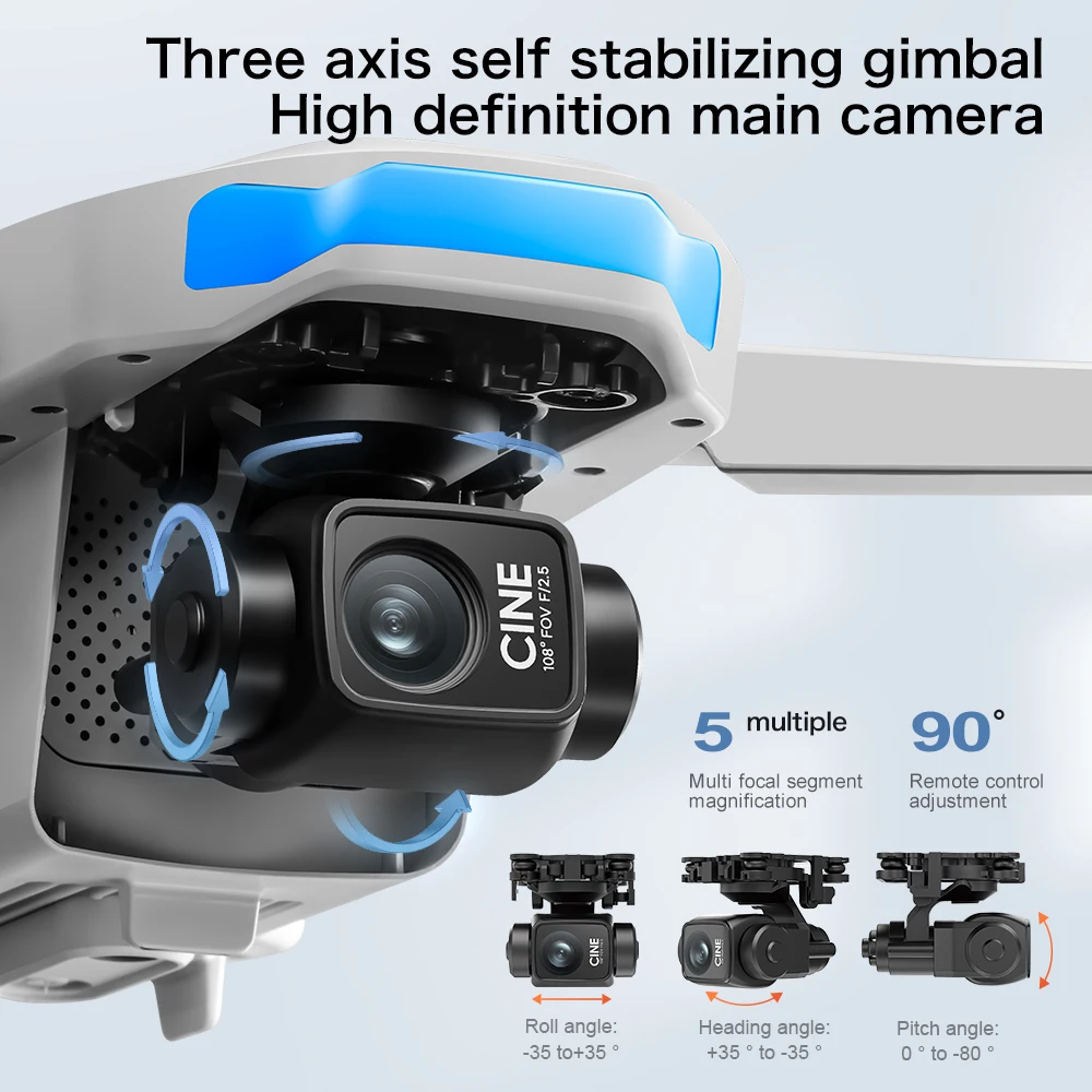 Original S-X1 GPS Foldable RC  - Drone Gimbal Brushless recension och pris