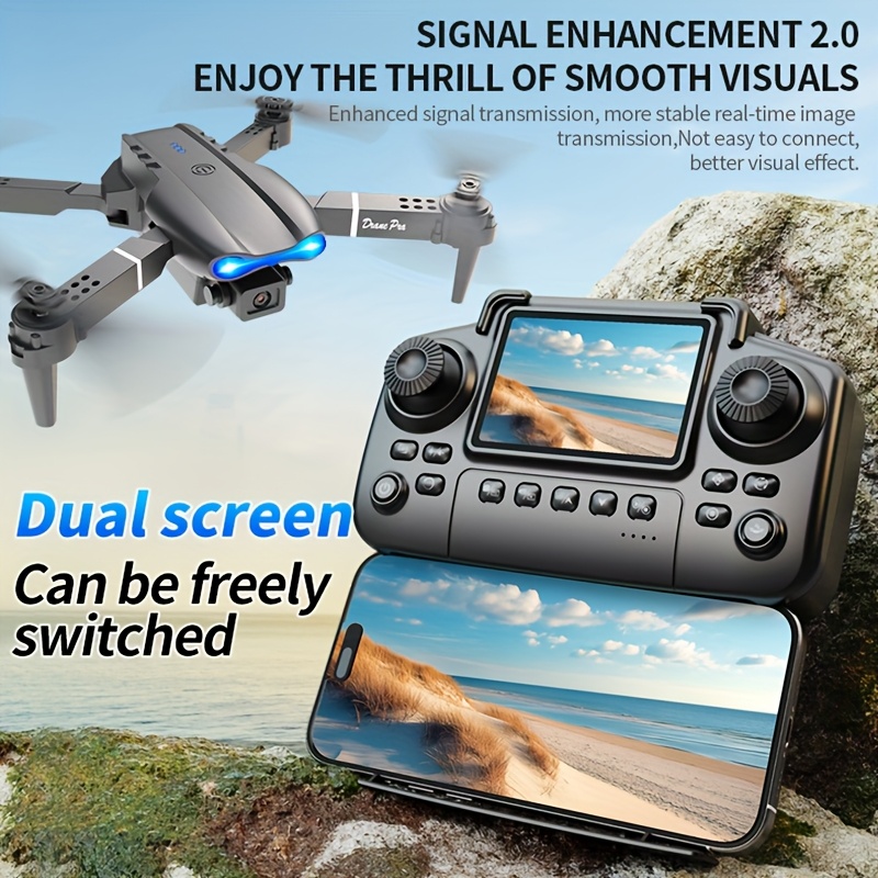 E99 PRO MAX Foldable Drone wit - Drone Gimbal Brushless recension och pris